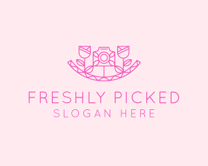 Pink Flower Photography logo design