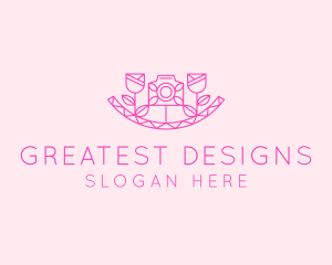 Pink Flower Photography logo design