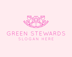 Pink Flower Photography logo design