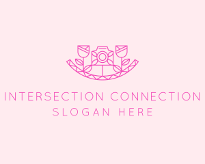 Pink Flower Photography logo design