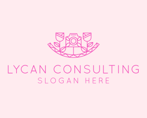 Pink Flower Photography logo design