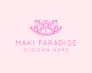 Pink Flower Photography logo design