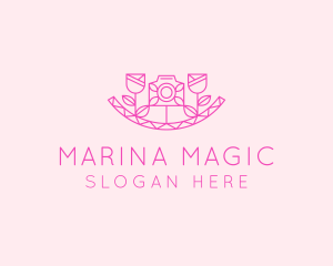 Pink Flower Photography logo design