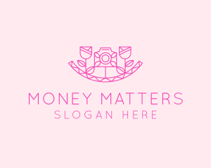 Pink Flower Photography logo design