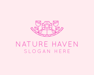 Pink Flower Photography logo design