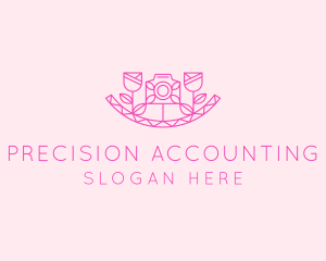 Pink Flower Photography logo design