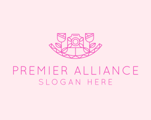 Pink Flower Photography logo design