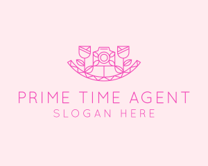 Pink Flower Photography logo design