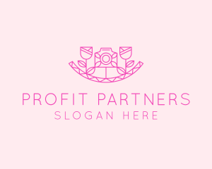 Pink Flower Photography logo design