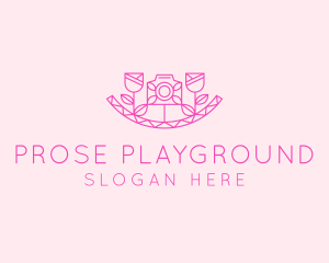 Pink Flower Photography logo design