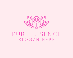 Pink Flower Photography logo design