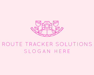 Pink Flower Photography logo design