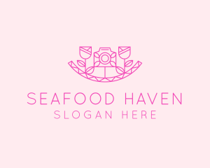 Pink Flower Photography logo design