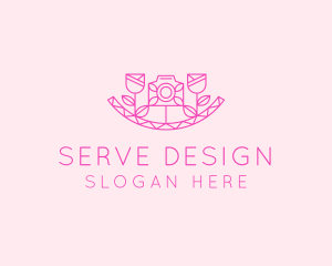 Pink Flower Photography logo design