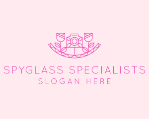 Pink Flower Photography logo design