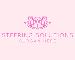 Pink Flower Photography logo design