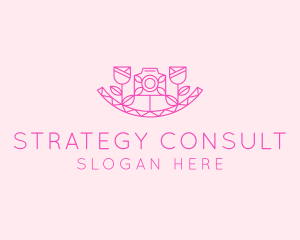 Pink Flower Photography logo design