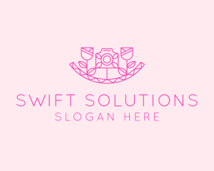 Pink Flower Photography logo design