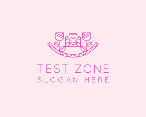 Pink Flower Photography logo design