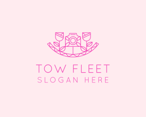 Pink Flower Photography logo design