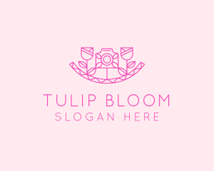 Pink Flower Photography logo design