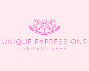 Pink Flower Photography logo design