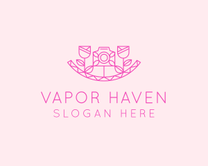 Pink Flower Photography logo design