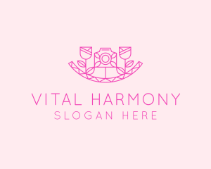 Pink Flower Photography logo design