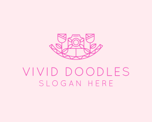 Pink Flower Photography logo design