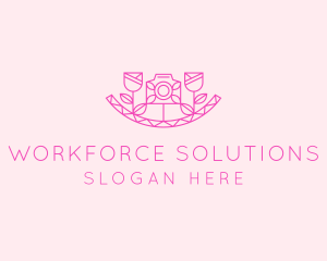 Pink Flower Photography logo design