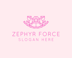 Pink Flower Photography logo design