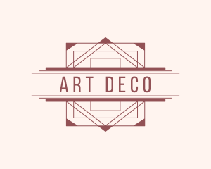 Art Deco Geometric Boutique logo design