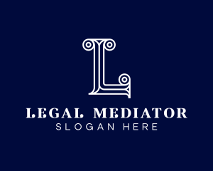 Law Firm Letter L logo design