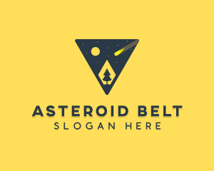 Triangle Star Gazing Camp logo design