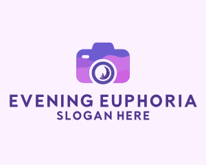 Moon Photo Camera  logo design