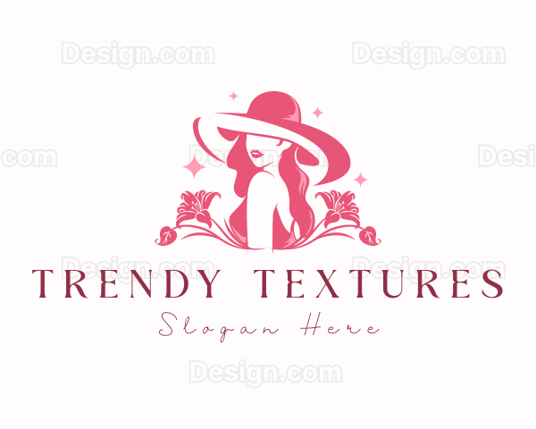 Woman Fashion Hat Logo