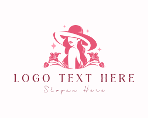 Woman Fashion Hat Logo