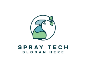 Disinfectant Organic Spray logo design