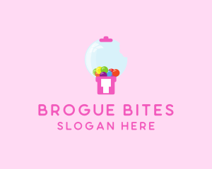 Bubblegum Bite Machine logo design