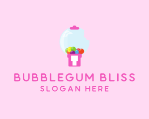 Bubblegum Bite Machine logo design