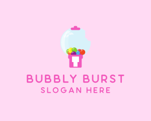 Bubblegum Bite Machine logo design