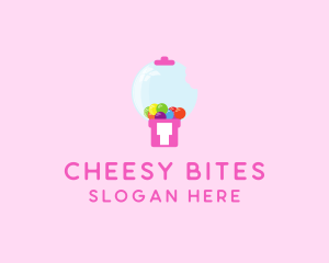 Bubblegum Bite Machine logo design