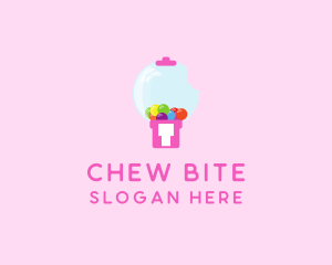 Bubblegum Bite Machine logo design