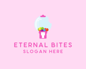 Bubblegum Bite Machine logo design