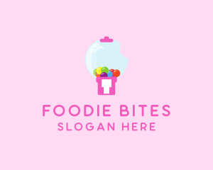 Bubblegum Bite Machine logo design