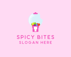 Bubblegum Bite Machine logo design