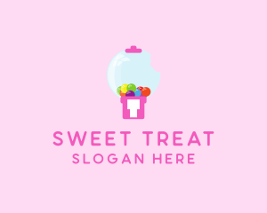 Bubblegum Bite Machine logo design