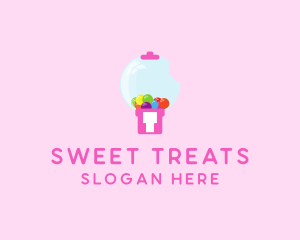 Bubblegum Bite Machine logo design