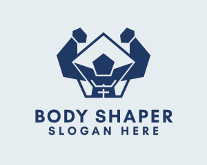 Physical Muscle Exercise  logo design