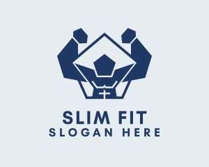 Physical Muscle Exercise  logo design